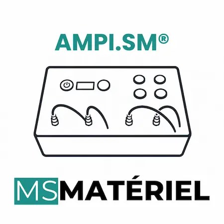 Appareil AMPi.sm® utilisé pour stimuler un point d’acupuncture sans aiguille